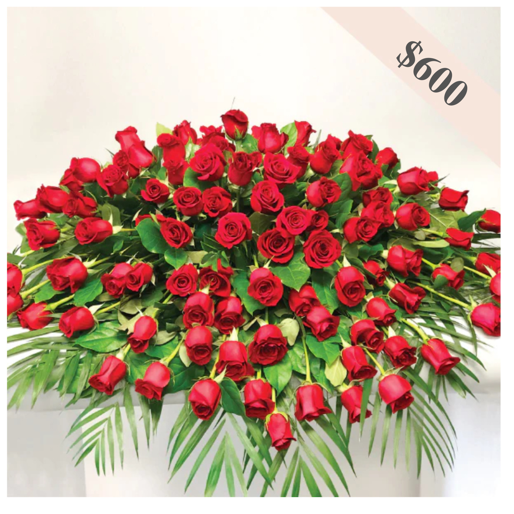Funeral Casket Spray All Roses