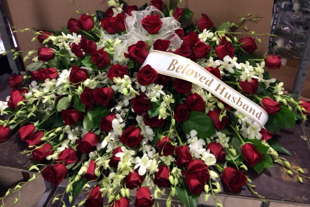 Heartfelt Condolences Casket Spray