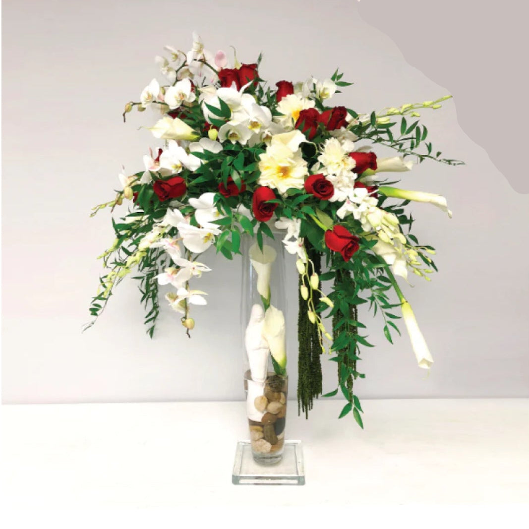 Sympathy Vase with Madonna