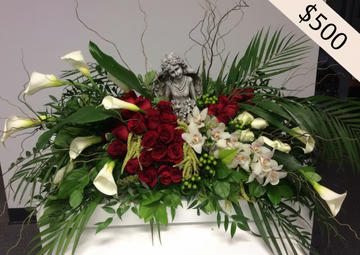 Red & White Floral Spread